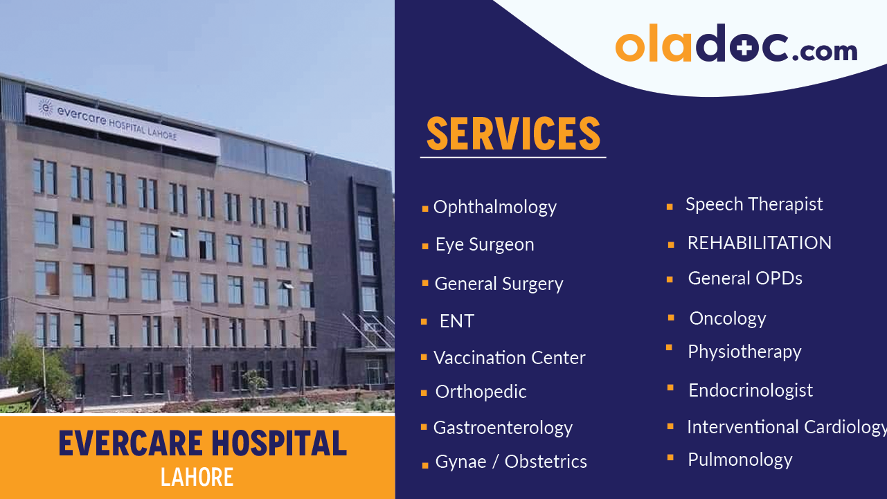 Services at Evercare Hospital Lahore
